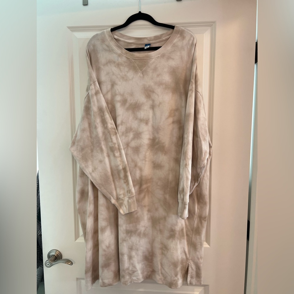 Tied Dyed Sweater Dress